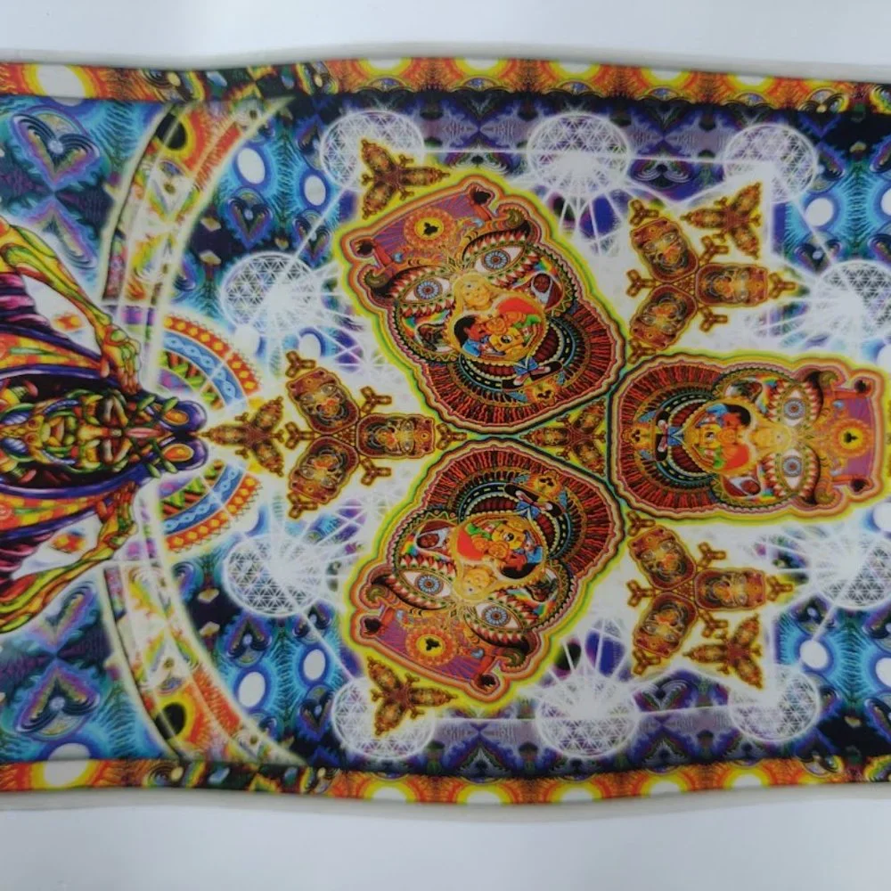 NWT Healing Fractal Wall Tapestry 53x85 Artwork by Chris Dyer 781003 Wall Decor